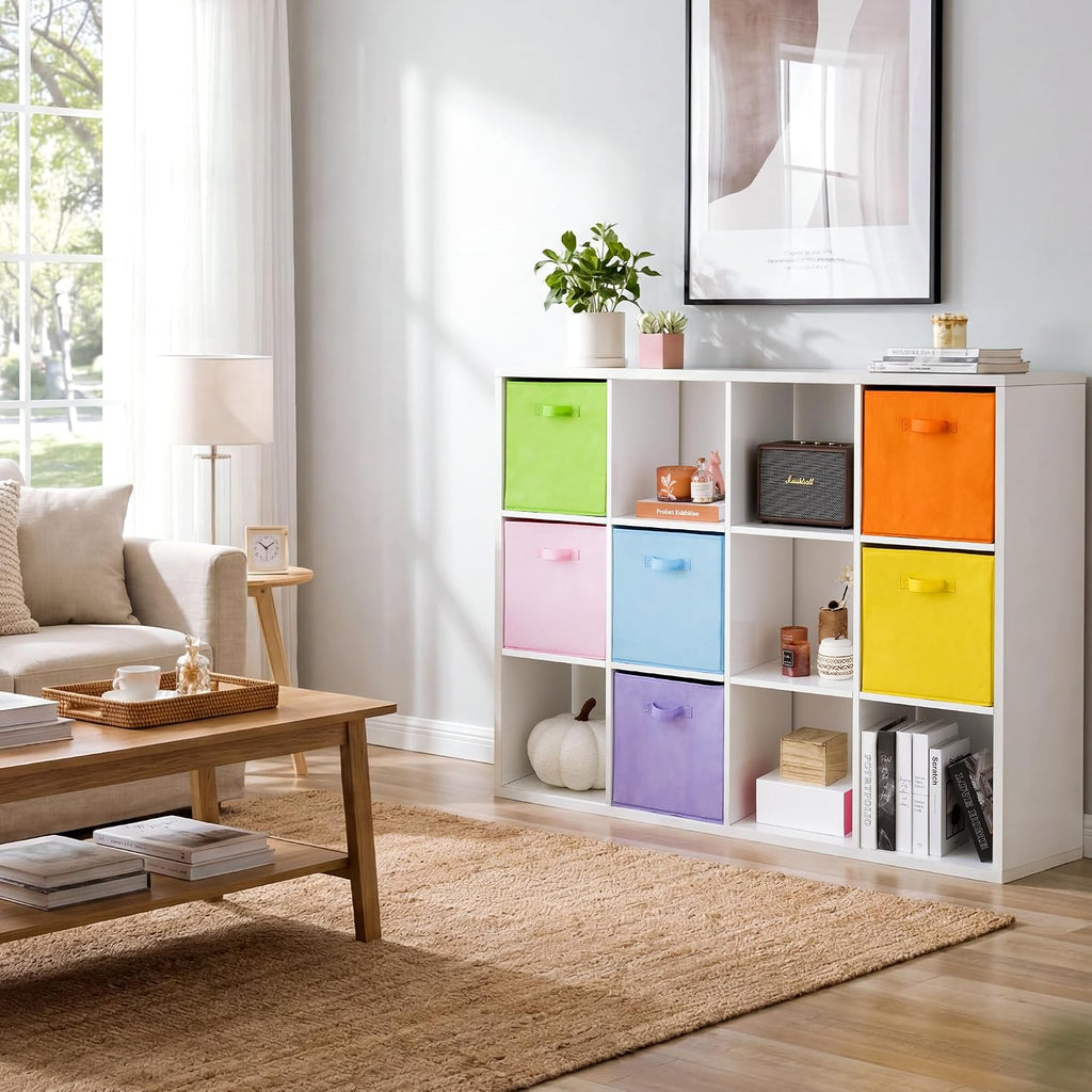 Cupic Cupid 6-Pack 13x13 Storage Cubes, Cube Organizer Bins, Pastel Colors