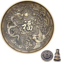 Brass Plate Incense Holder Set- 3 in 1 Incense Burner - for Smudging Bowl, Offering Bowl, Incense Burner Holder, Ash Catcher,Jewelry Dish