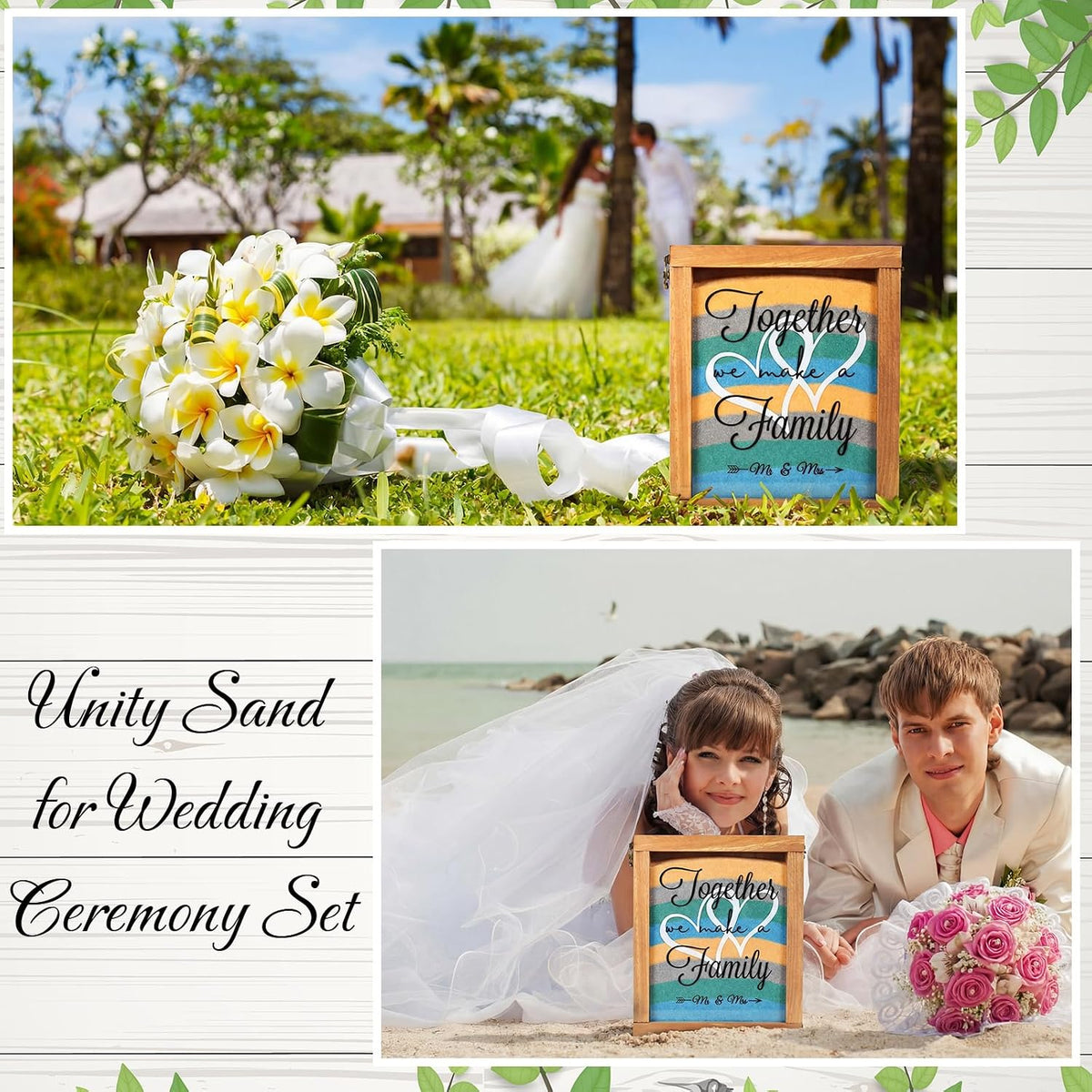 Blosssound Unity Sand for Wedding Ceremony Set, Colorful, Romantic