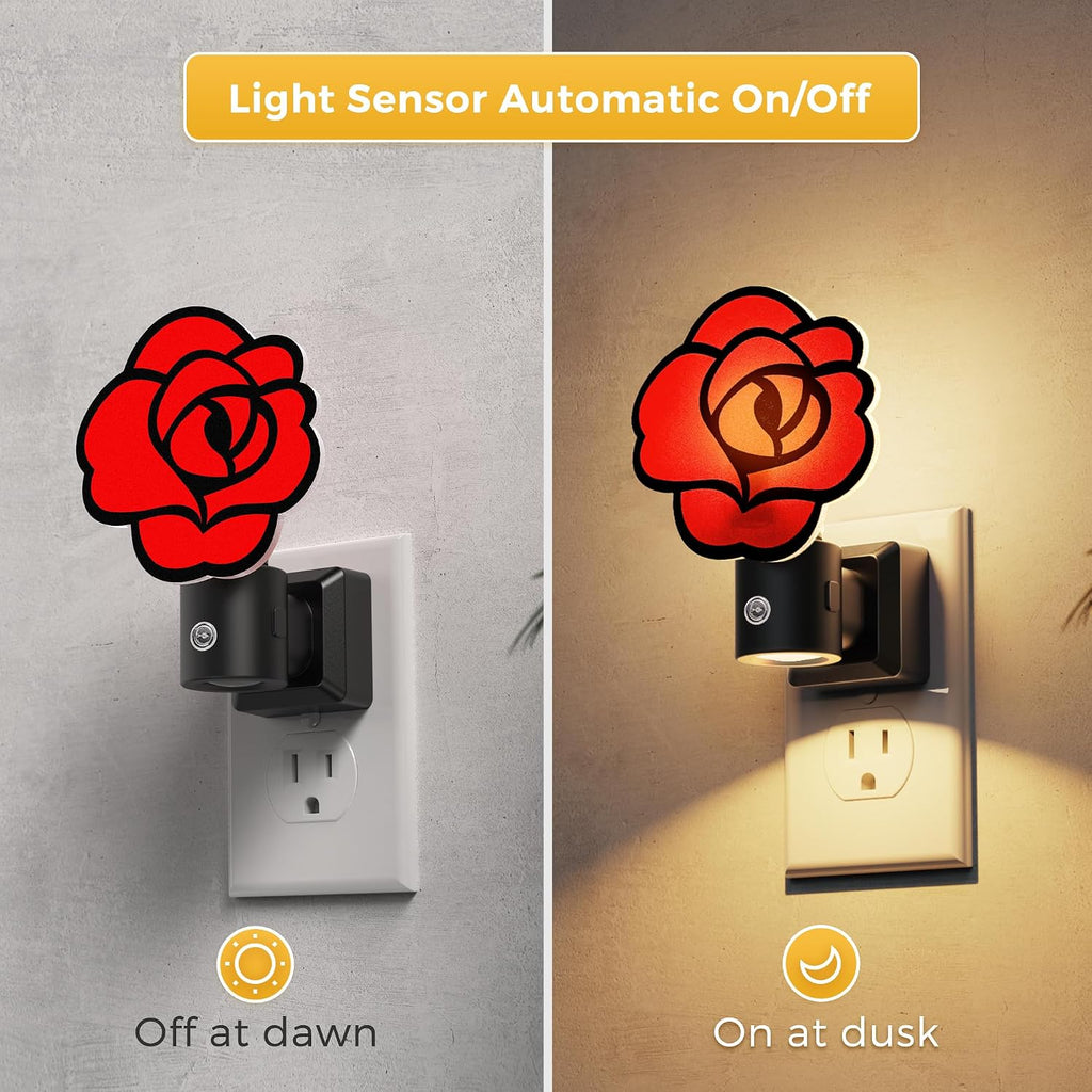 L LOHAS LED Night Lights Plug into Wall, Night Light with Light Sensor