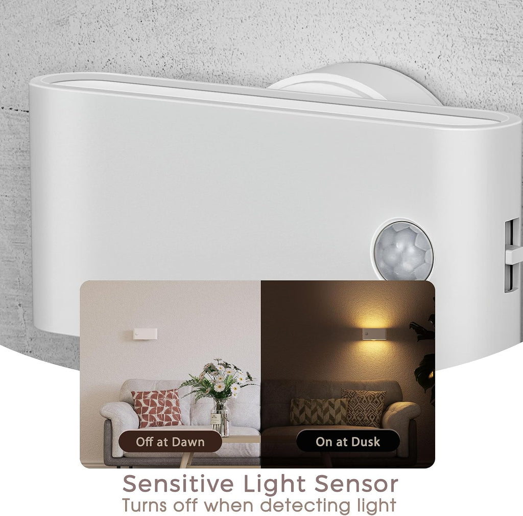 Briignite Motion Sensor Stair Light Indoor,LED Night Lights Plug into Wall