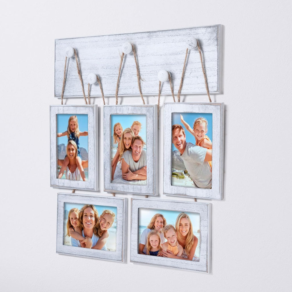 4x6 Picture Frames Collage for Wall Set of 5, Rustic Farmhouse