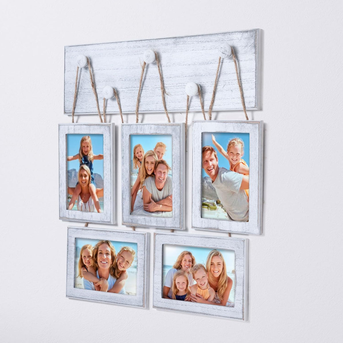 4x6 Picture Frames Collage for Wall Set of 5, Rustic Farmhouse
