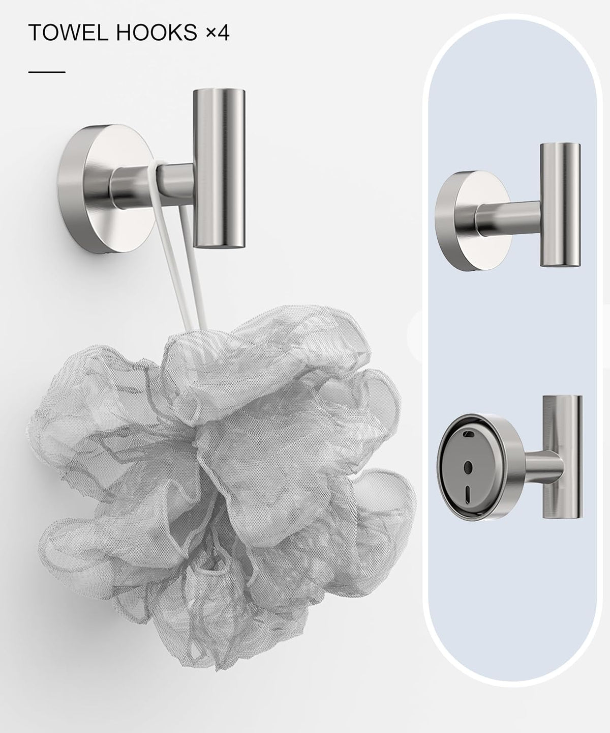 12 Pcs Brushed Nickel Bathroom Hardware Accessories Set