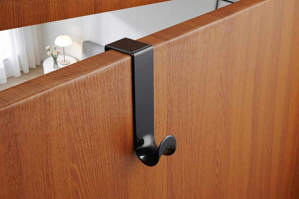 NewTalent 8 Pcs Plastic Over The Door Hooks, Over-The-Door Hanger Hook Set