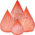 4Pcs Mesh Laundry Bags Washing Machine Mesh Wash Bags for Clothes,Underwear,Lingerie, Bed Linen with Drawstring Closure Sturdy(4 Size, Orange)