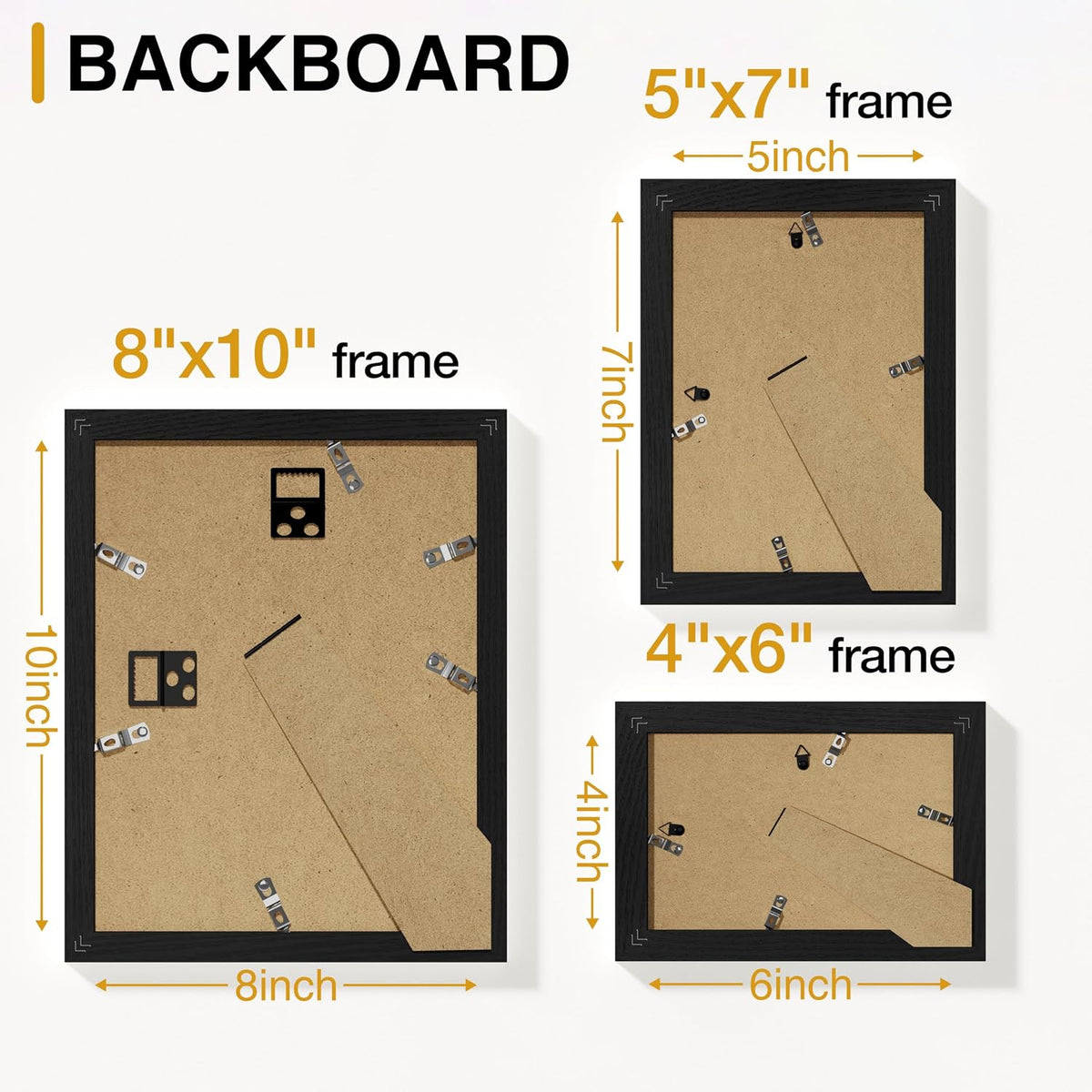 Vittanly 12 Pack Picture Frames Collage Wall Decor, Black