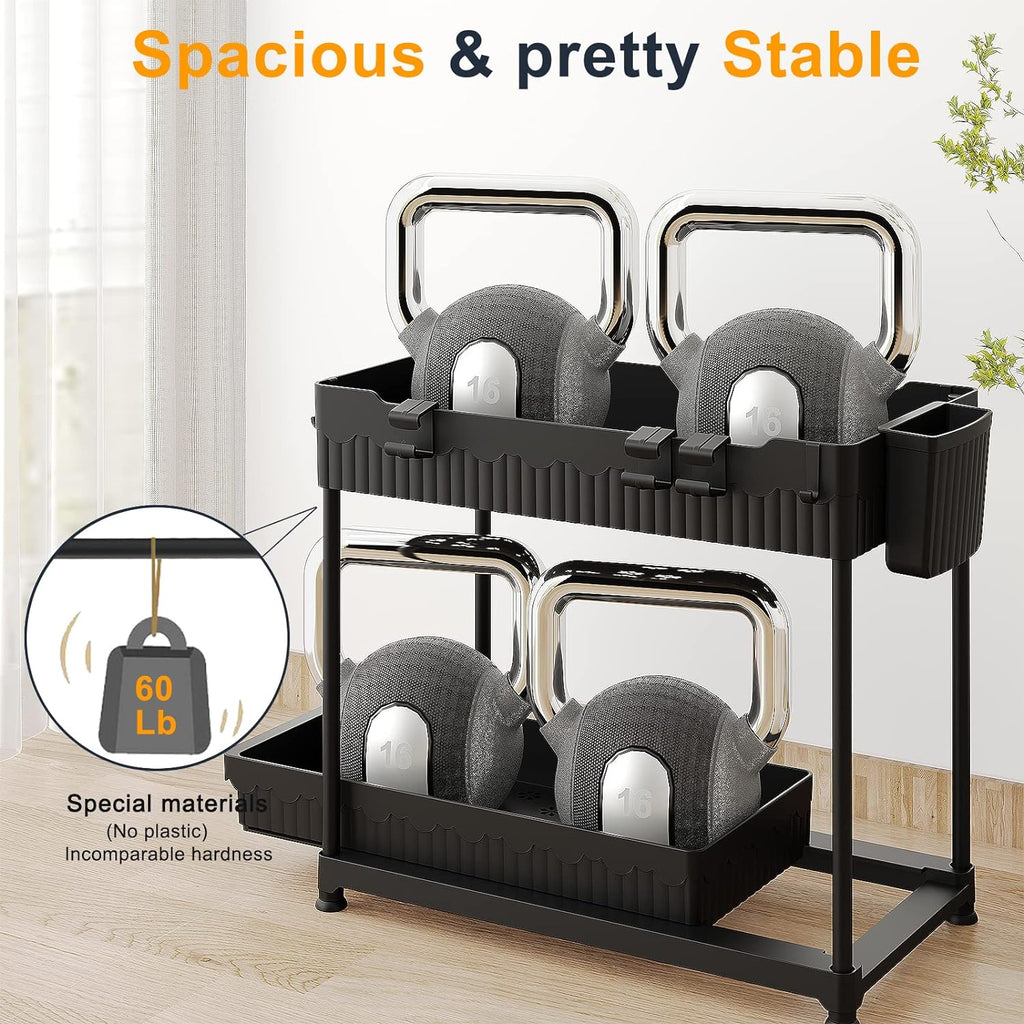 Sevenblue 2-Pack 2-Tier Under Sink Organizers with Sliding Drawers