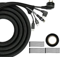 Cable Management Sleeve,25ft 1/2in Cord Protectors from Pets No Chew