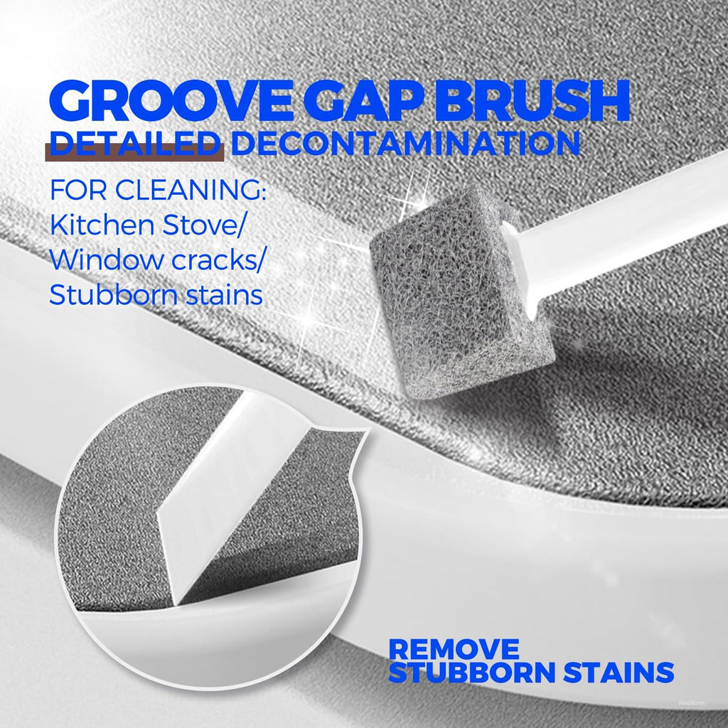 Holikme 7 Pack Cleaning Brush Scrub Brush Kitchen Brush for Floor,Brown
