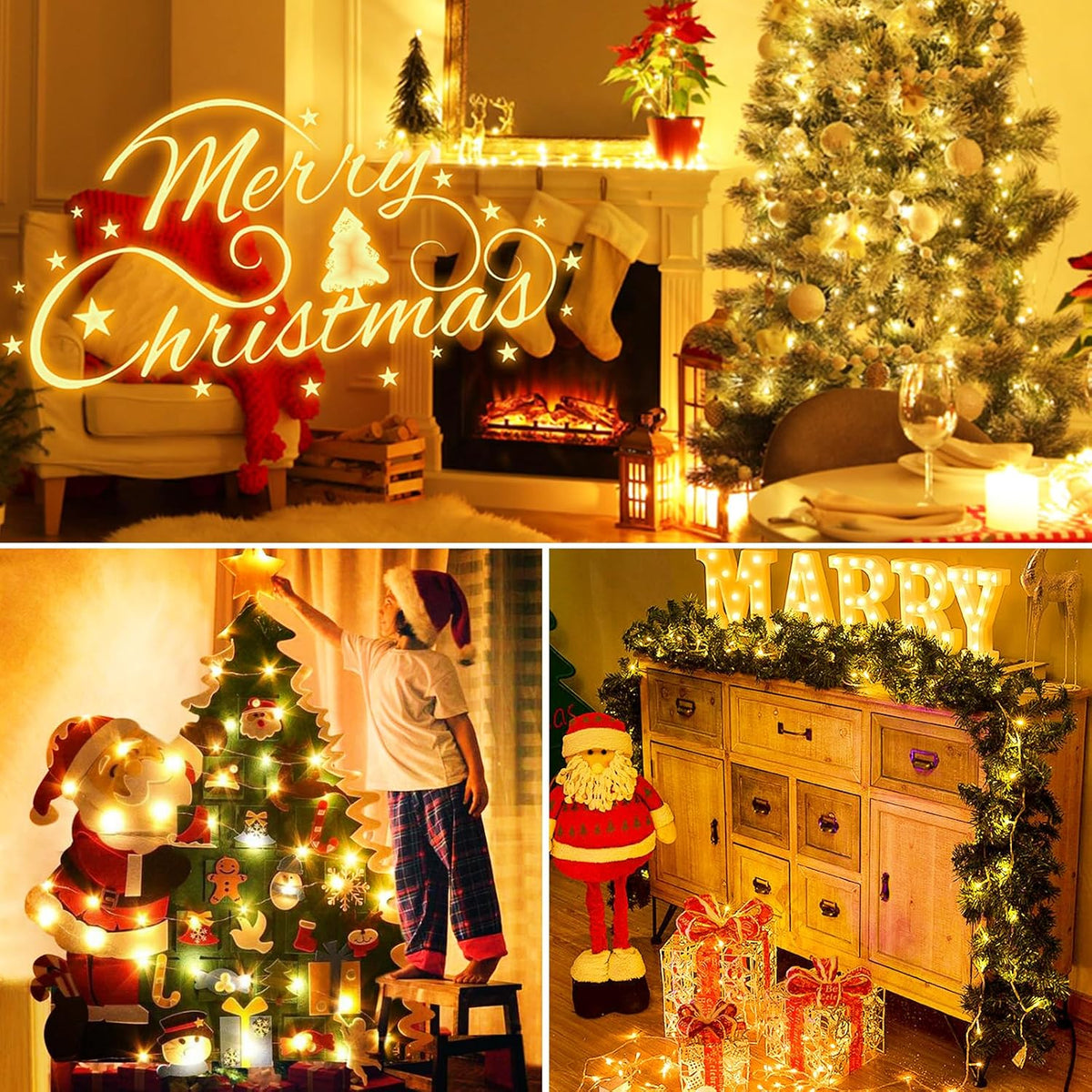 10 Pack Fairy Lights Battery Operated with Timer, 7FT 20 LED String Light