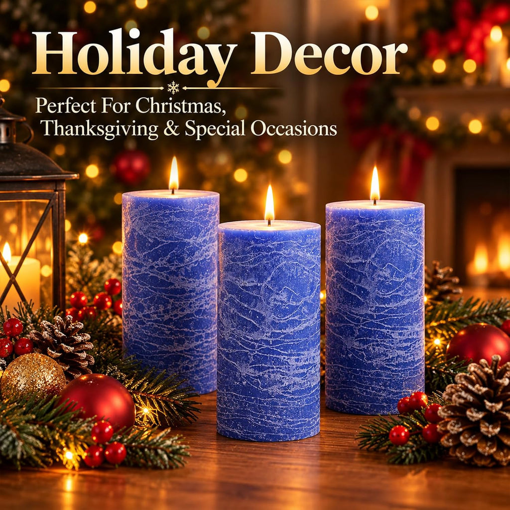 Unscented Soy Pillar Candles,Non-Toxic 2.8x6 Inch Candle,90 H,6 Pack