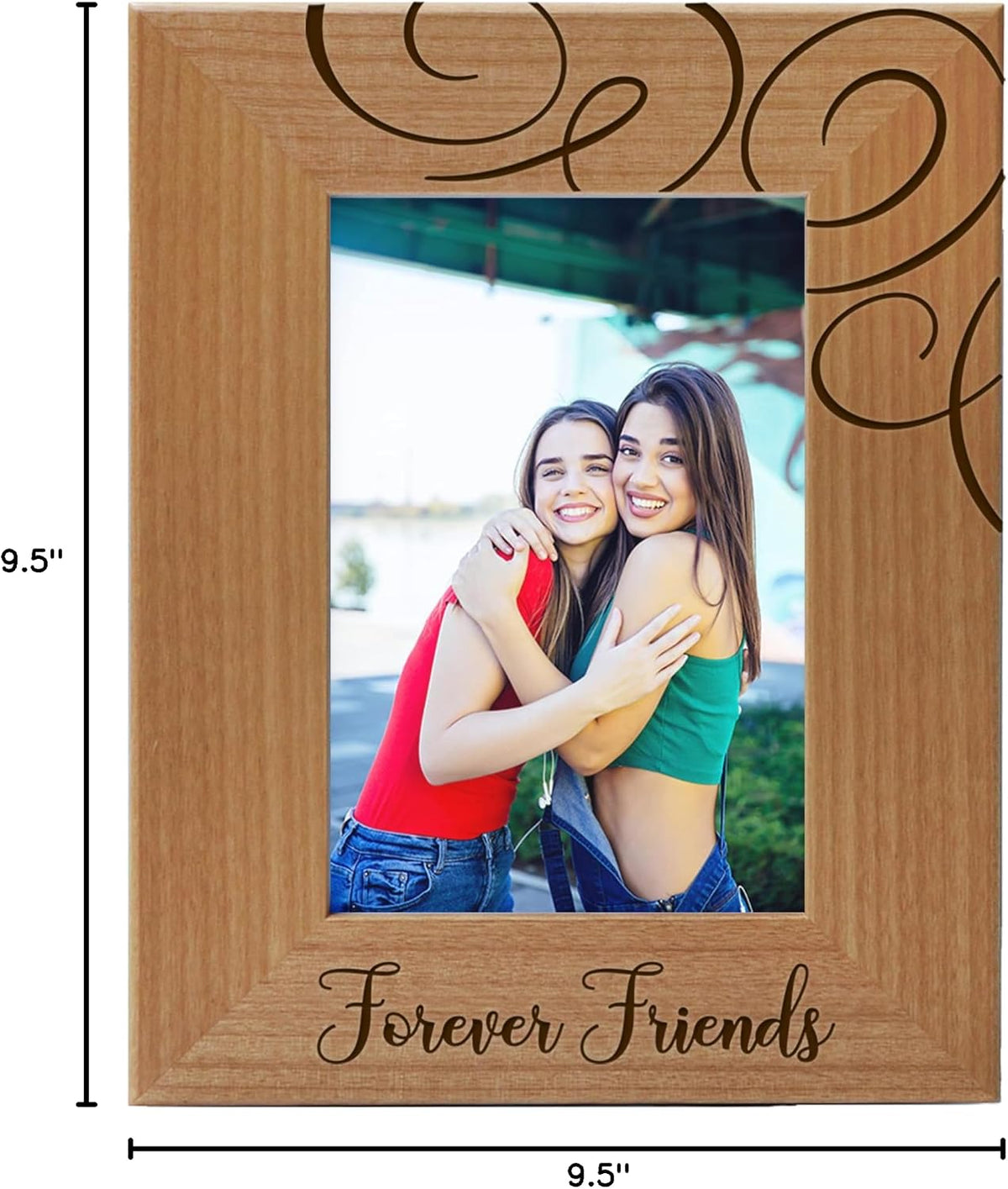 Best Friends Picture Frame Gift - Forever Friends - 5x7 Vertical