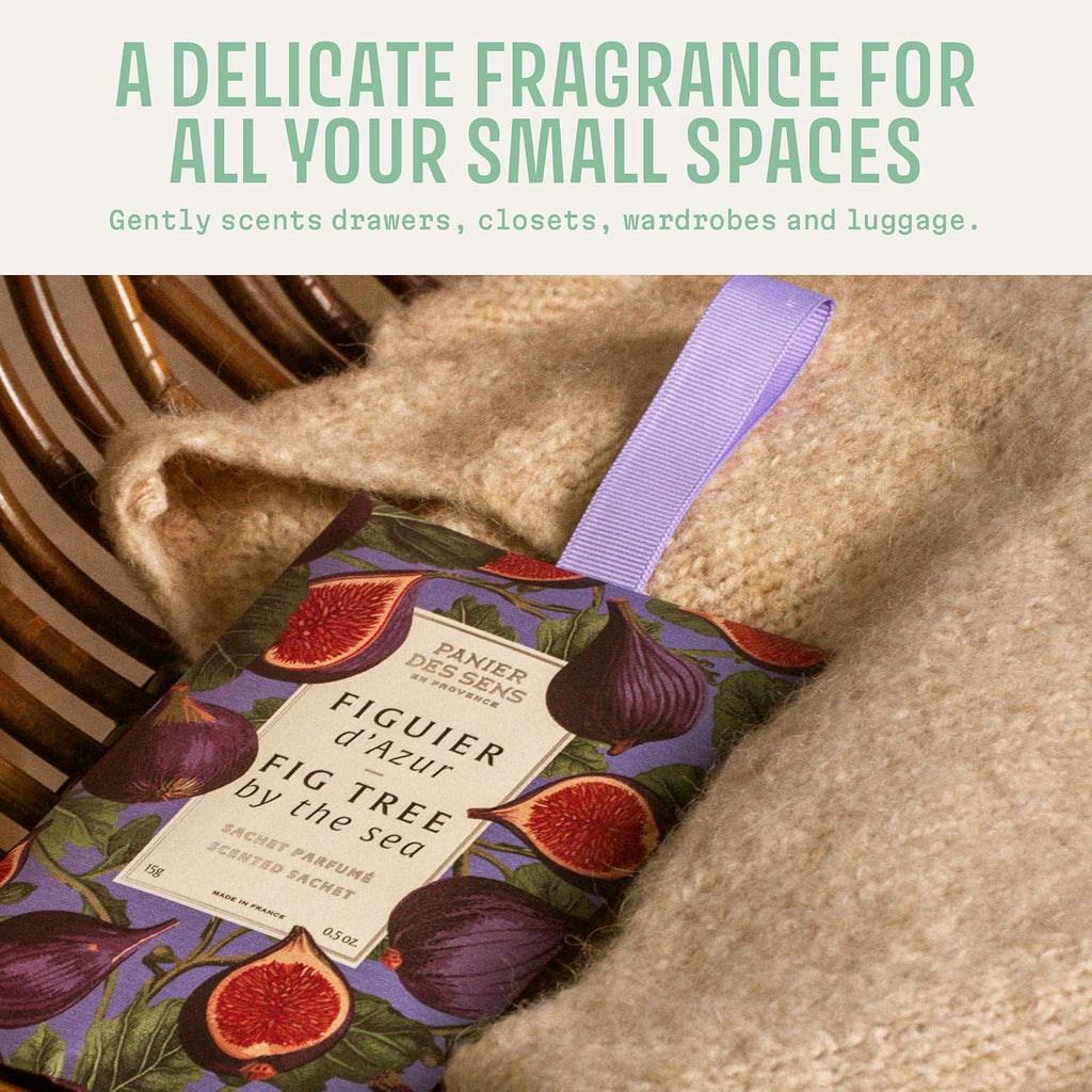 Panier des Sens Mediterranean Fig Scented Sachets, 2-Pack, 1 oz