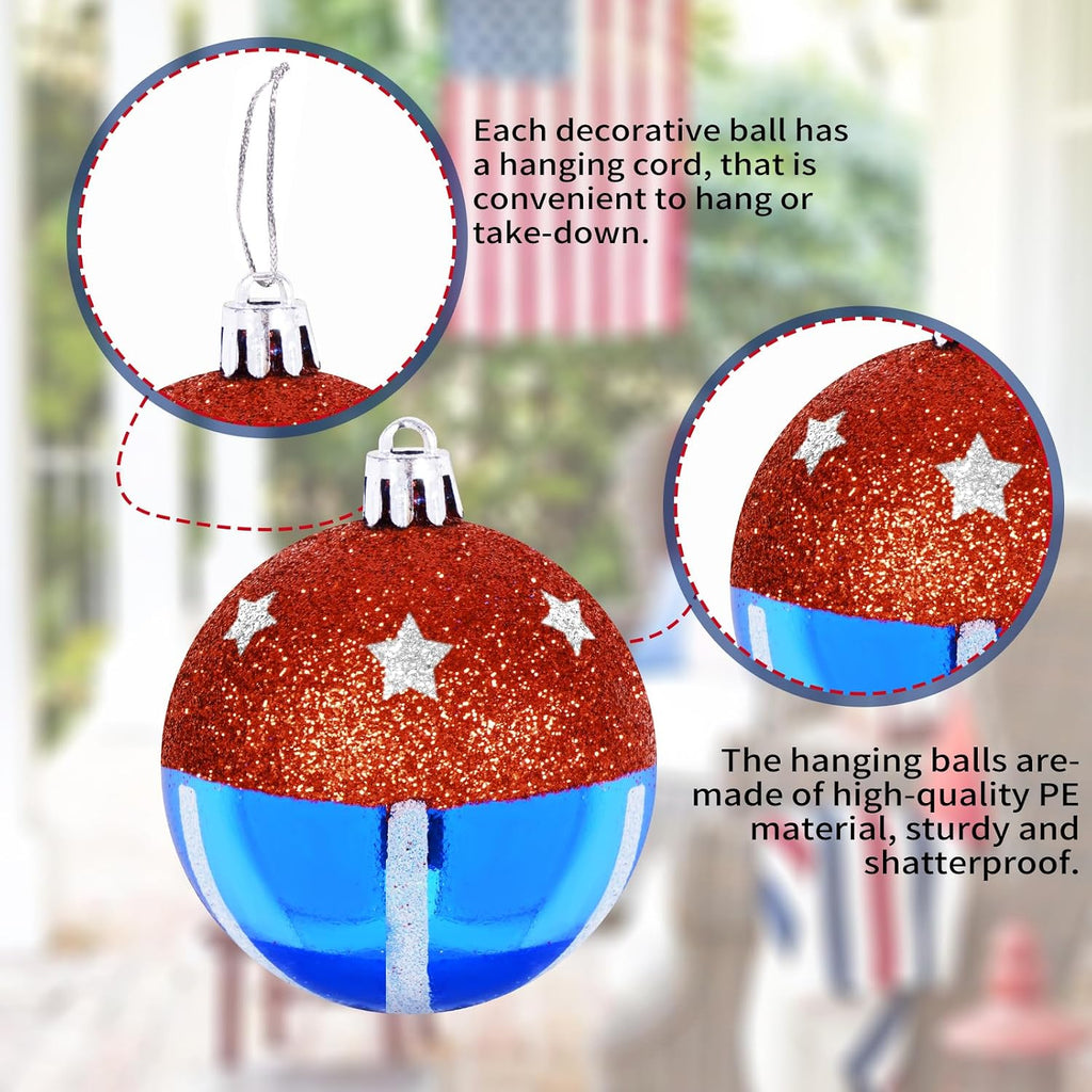 100PCS Christmas Balls Ornaments, Shatterproof Xmas Tree Decorations