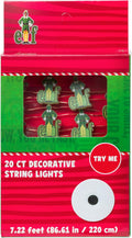 Silver Buffalo Elf Buddy Logo Boxed, String Lights, 7ft
