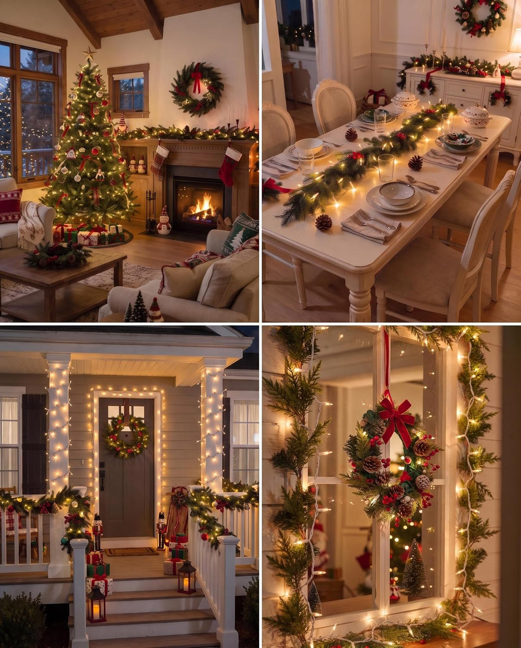 Brightown Christmas Lights Outdoor 100 Count 20Ft String Lights for Indoor