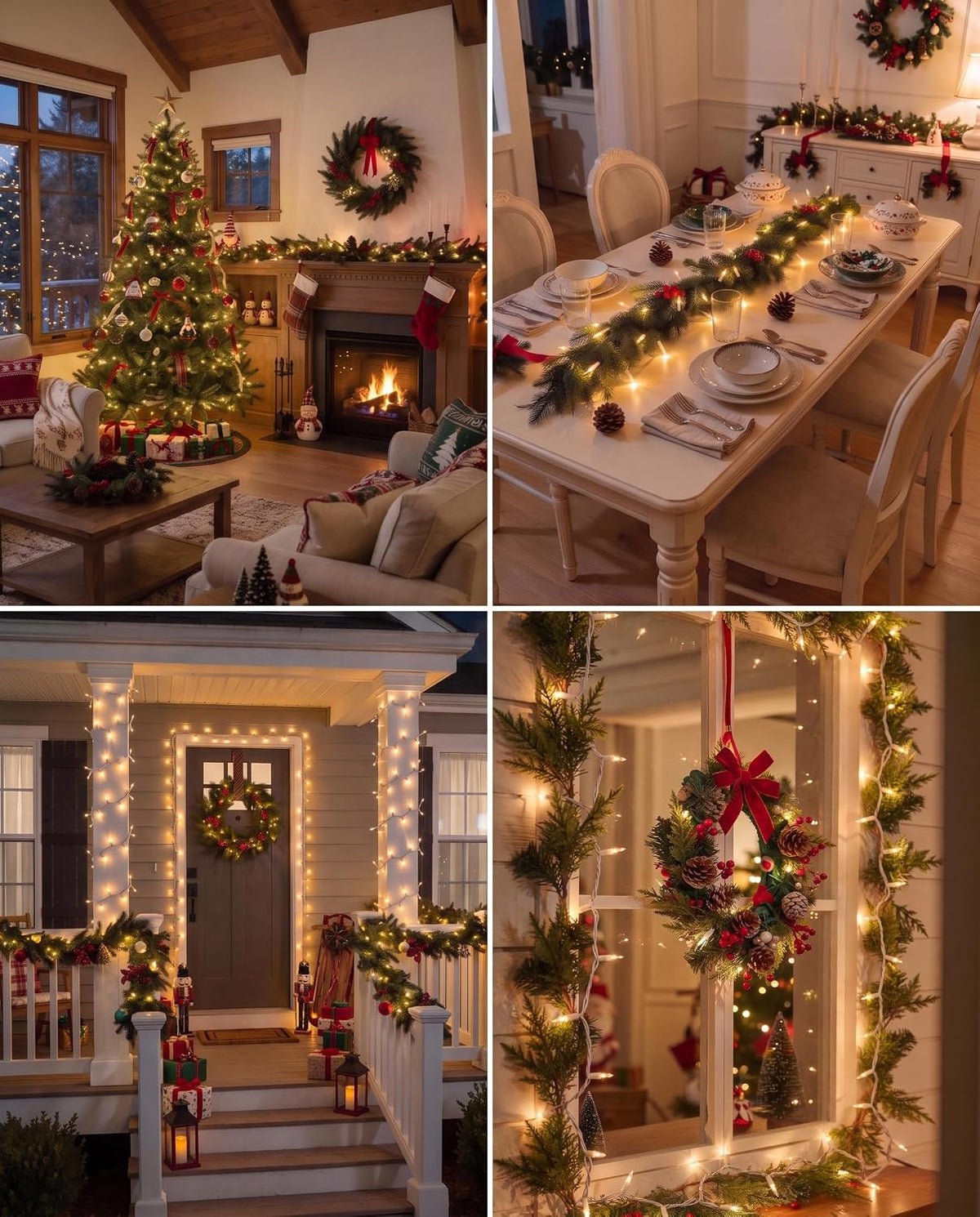 Brightown Christmas Lights Outdoor 100 Count 20Ft String Lights for Indoor