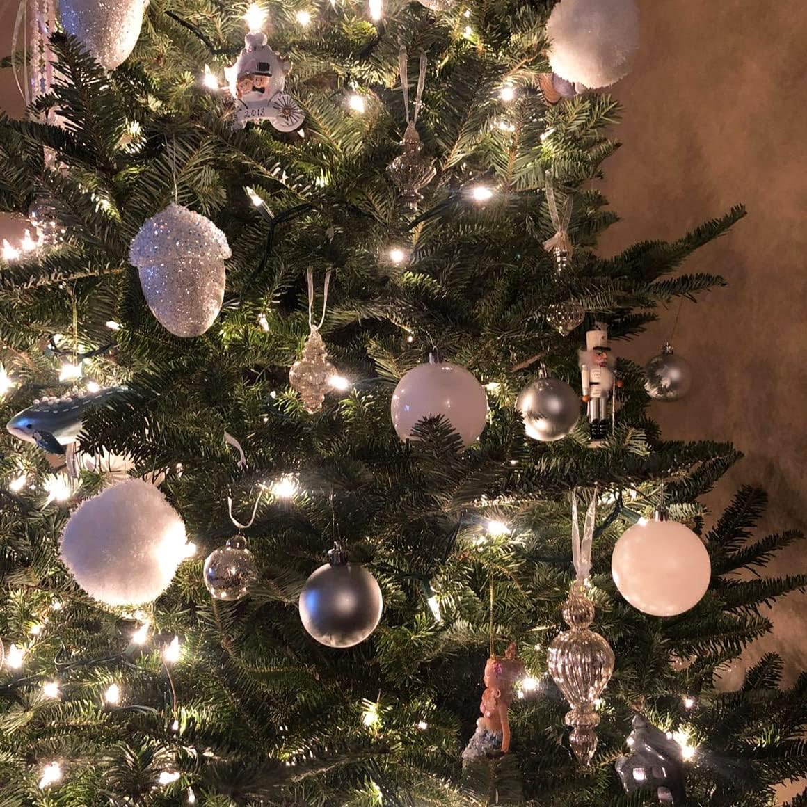 Glass Christmas Ball Ornaments Mercury Glass Drop Ornaments Holiday Trees Wreaths & Garland Decor Gold Color Size: 1.57''-5.39''(17 Pieces)
