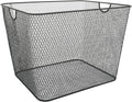 YBM Home Wire Mesh Kitchen Storage Basket Organizer for Organizing Household Pantry and Kitchen Cabinets - Multipurpose Wire Storage Baskets for Home, Dorm Room, Garage, Black