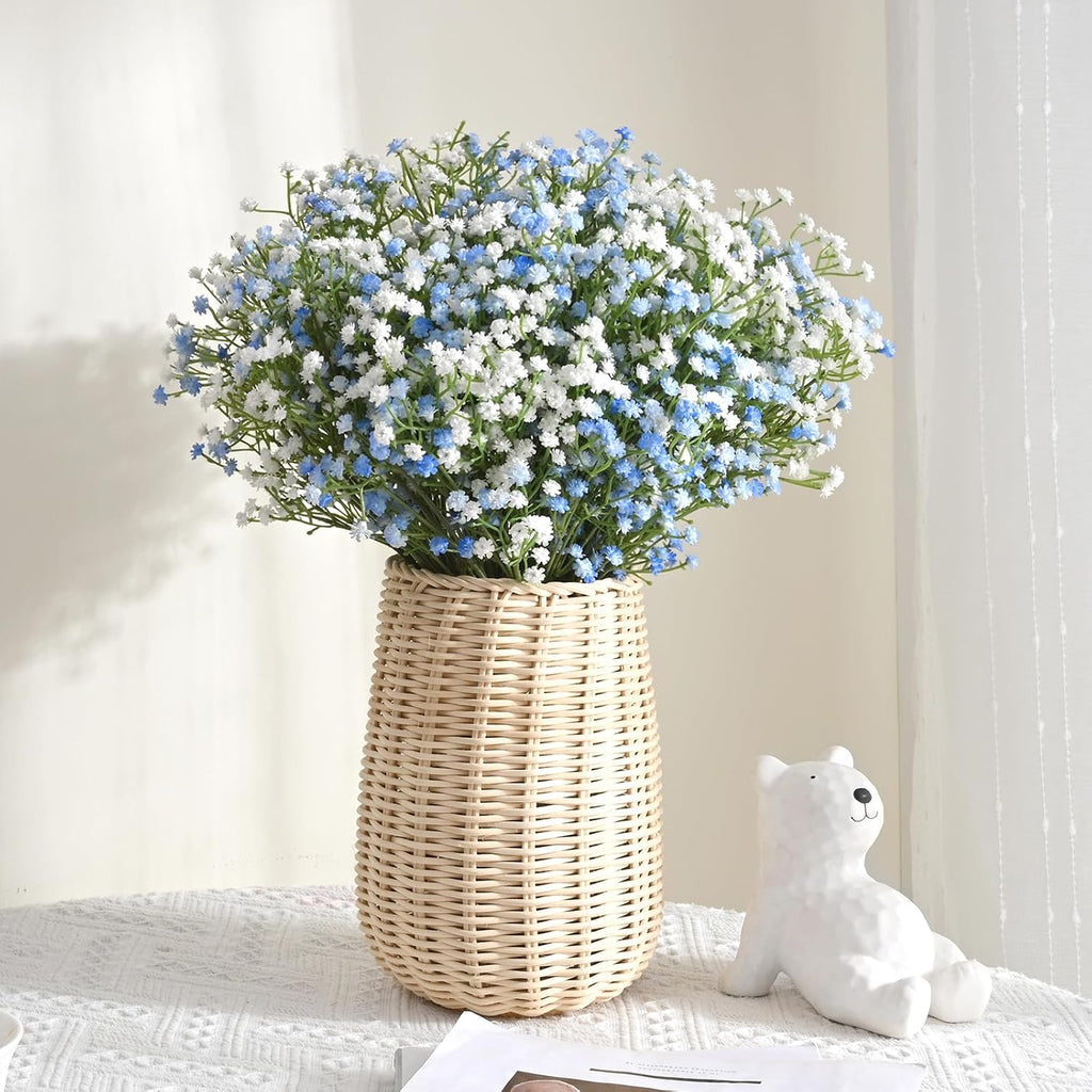 Elyum Babys Breath Artificial Flowers, 12 Pcs Baby Breath Flowers Fake Bulk