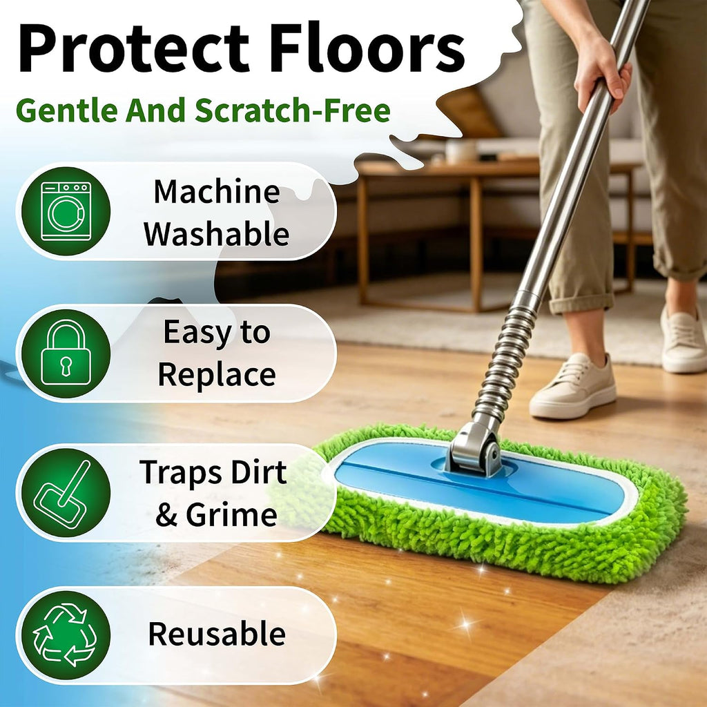 8 Pack Microfiber Replacement Mop Pads for Swiffer Sweeper
