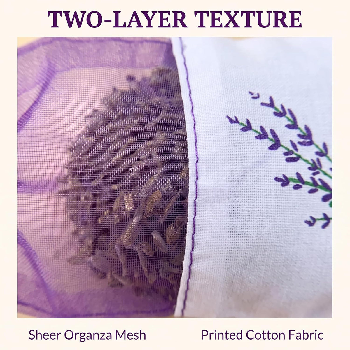 20 PCS Purple Empty Lavender Sachets Bags for Drawers and Wardrobes Closet Freshener Scents Dried Lavender Flower Sachets