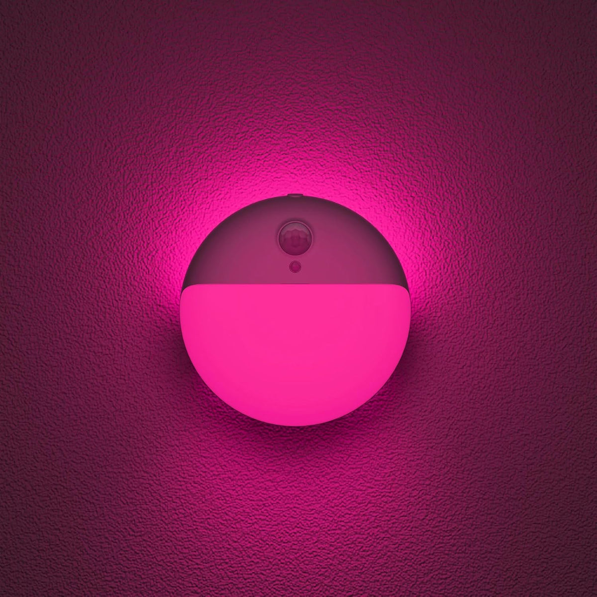 YUNLEX Pink Motion Sensor Night Light Battery Operated, Dim Light,1-15lm