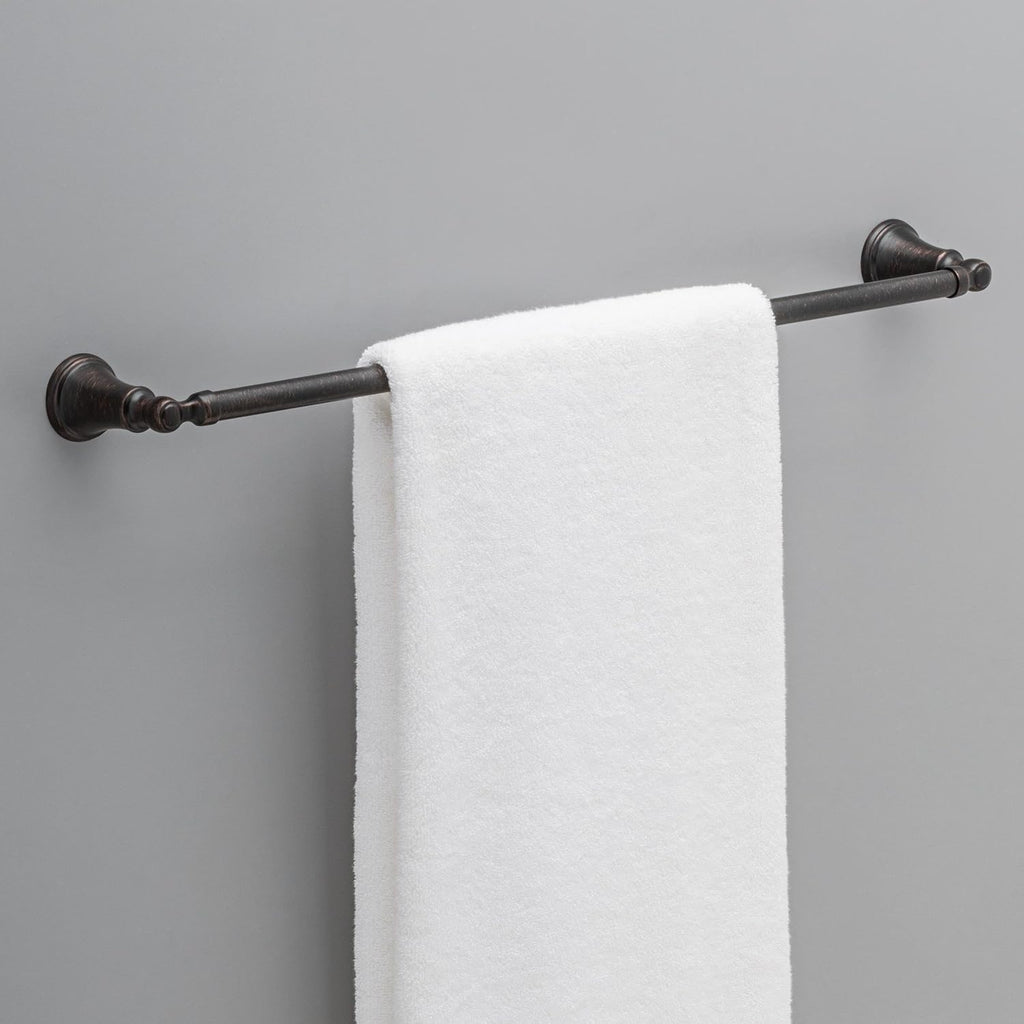 DELTA FAUCET Rubber Limited 73224-RB Woodhurst 24 in. Wall Mount Towel Bar Bath Hardware Accessory in Venetian Bronze