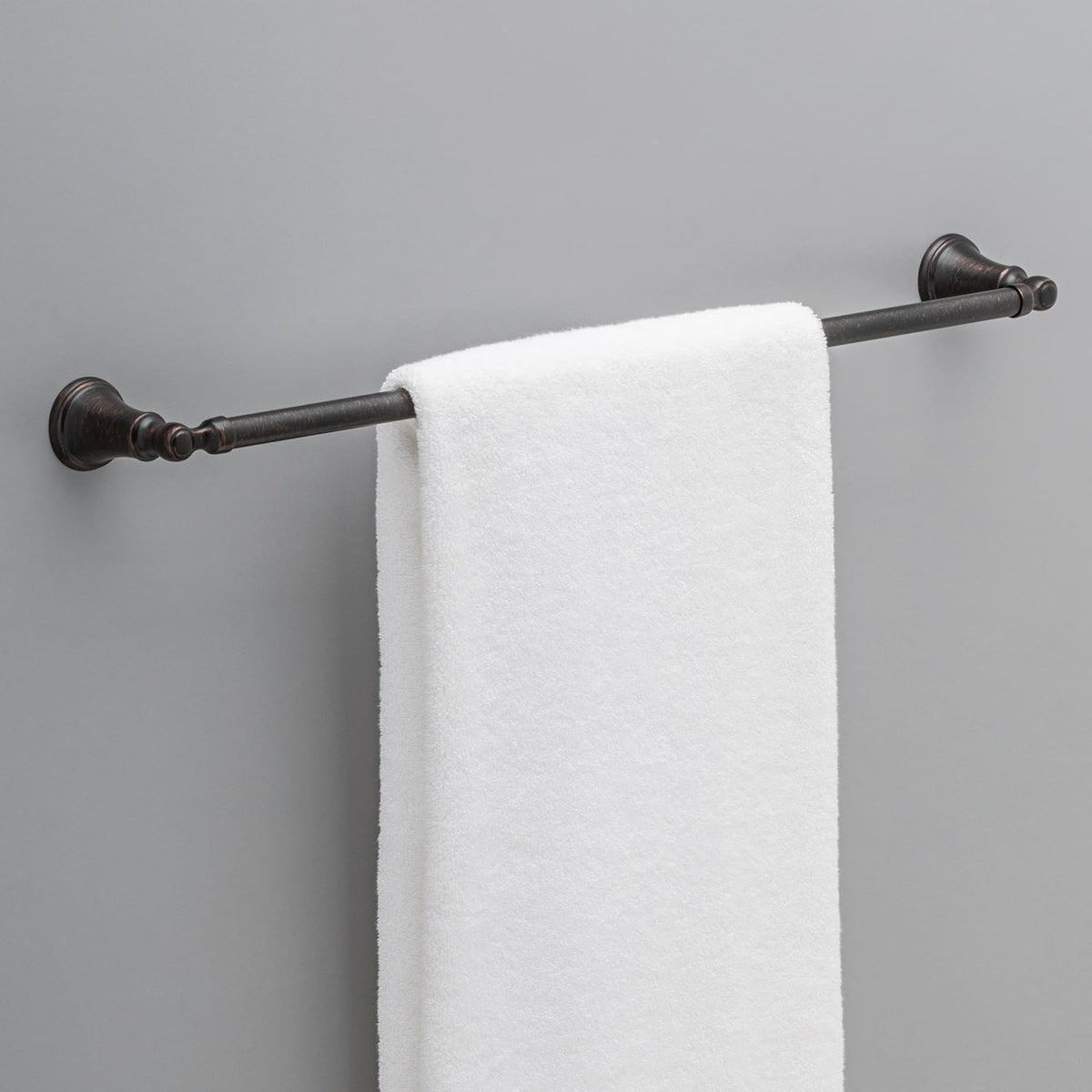 DELTA FAUCET Rubber Limited 73224-RB Woodhurst 24 in. Wall Mount Towel Bar Bath Hardware Accessory in Venetian Bronze