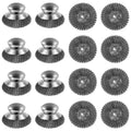 16 Pack Steel Wool Scrubber with 8 PCS Replacement Wire Pads Set, Replaceable Steel Pot Scrubber, Non Scratch Dish Sturdy, for Cleaning Pots, Pans, Grills, Sink