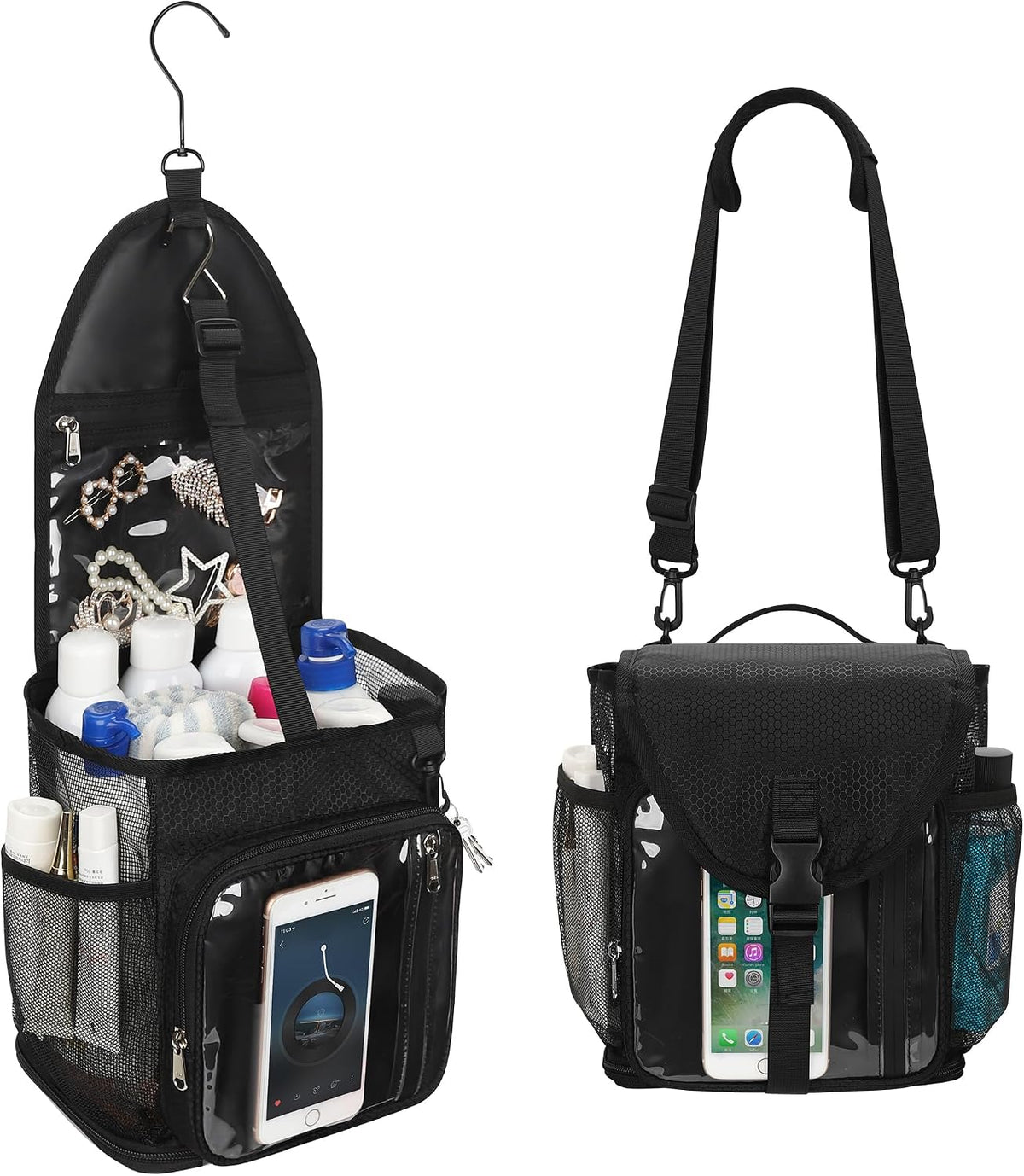 Shower Caddy Portable Mesh Shower Bag for College Dorm Room Essentials