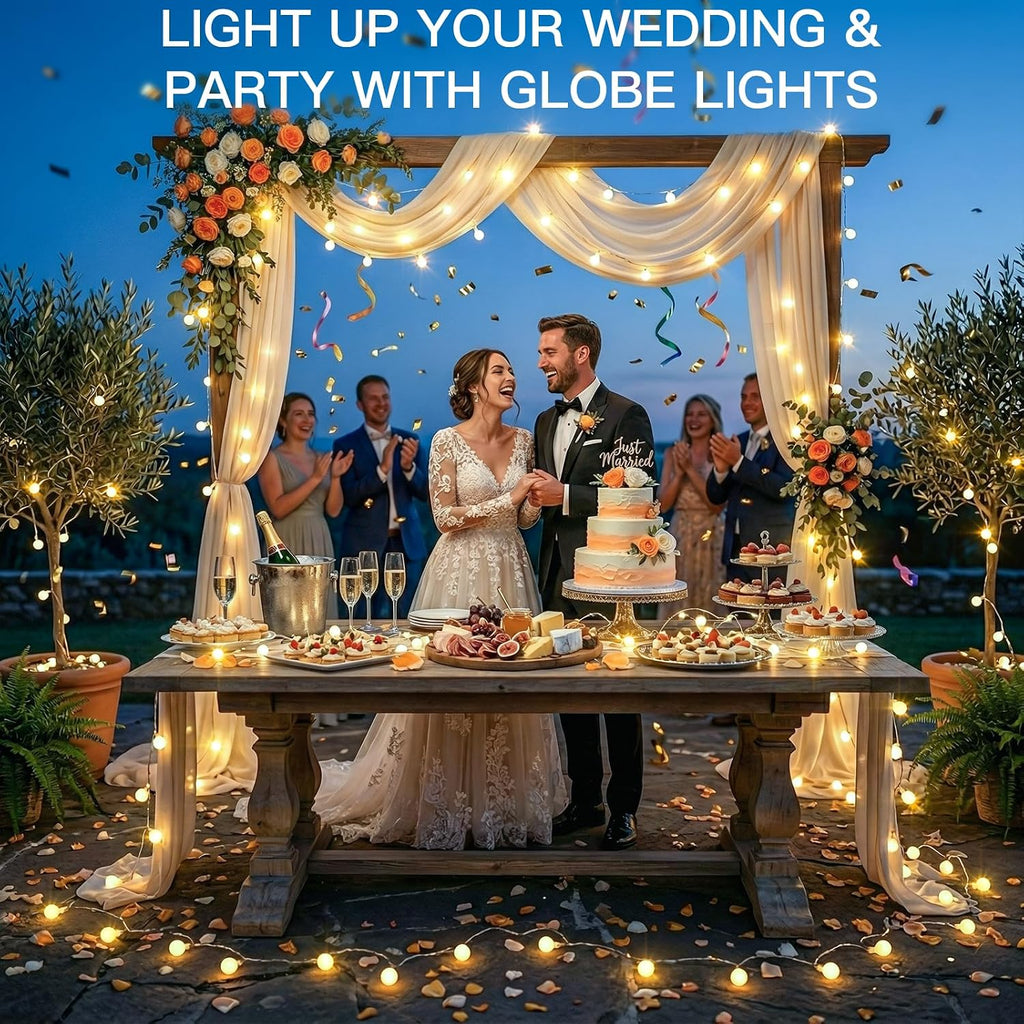 suddus Globe String Lights Indoor, 43 FT 100 Led Fairy Lights Plug in