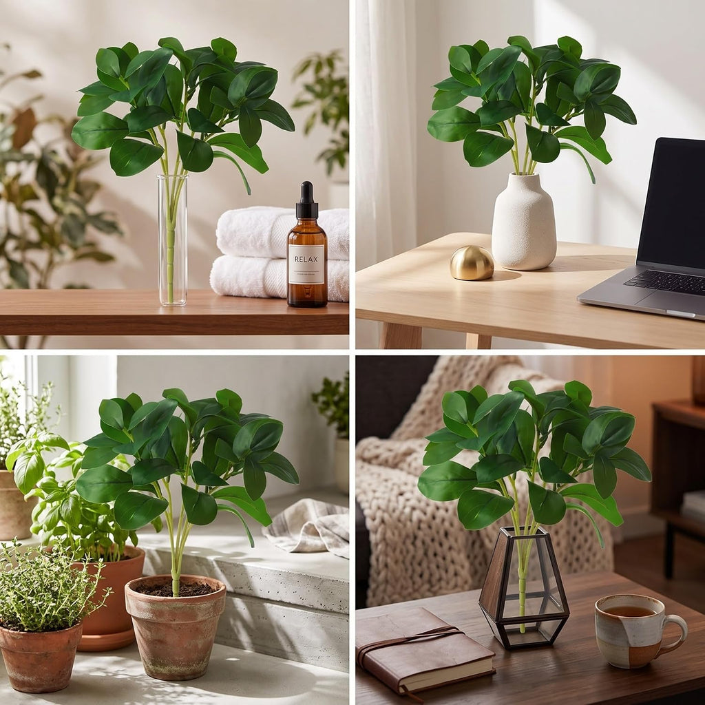 Hotop 36 Pcs Artificial Eucalyptus Stems Fake Greenery Branches for Vase