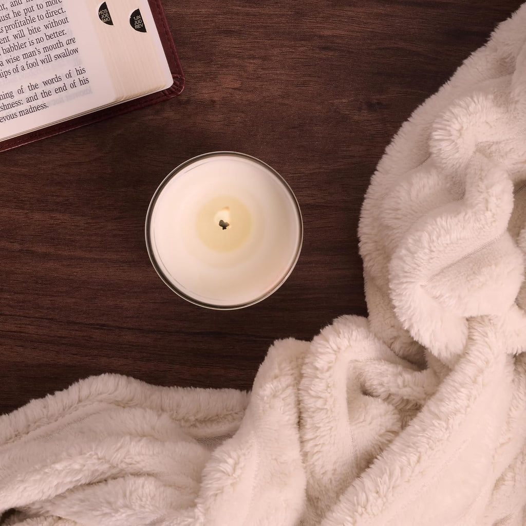 Christian Art Gifts Soy Wax Scented Candle: Love is Patient Bible Verse