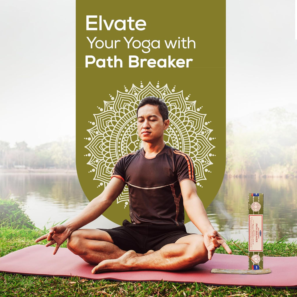 Satya Path Breaker Incense Sticks 180 gm (15GM X 12 Pack) from Satya Mumbai and Raajsee Incense Sticks Holder Bundle, Free from Chemicals,Natural Insenses