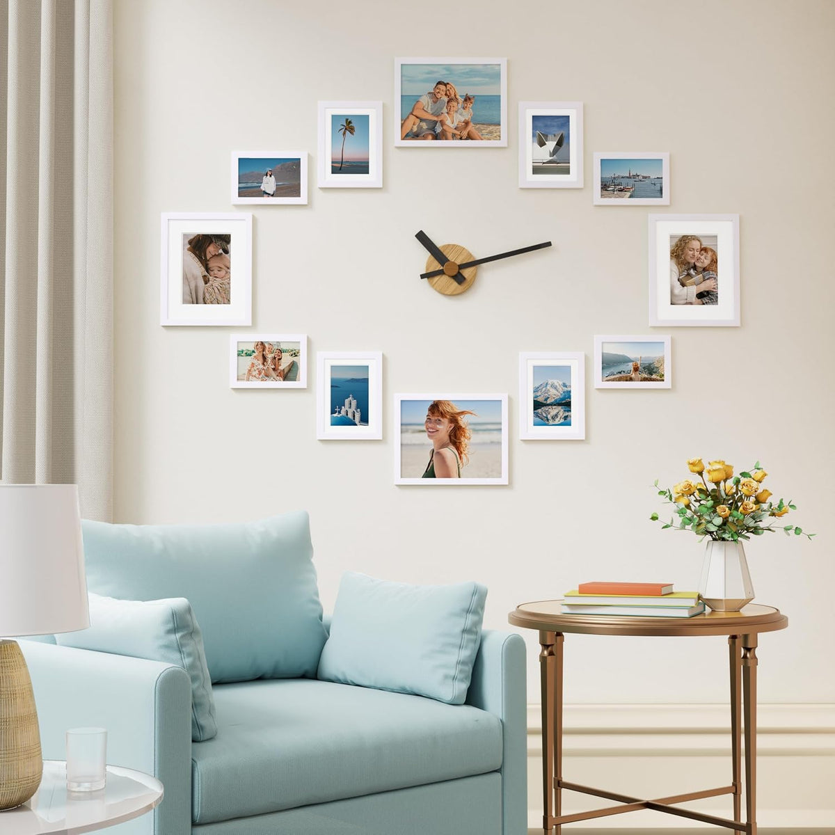 Vittanly 12 Pack Picture Frames Collage Wall Decor, White