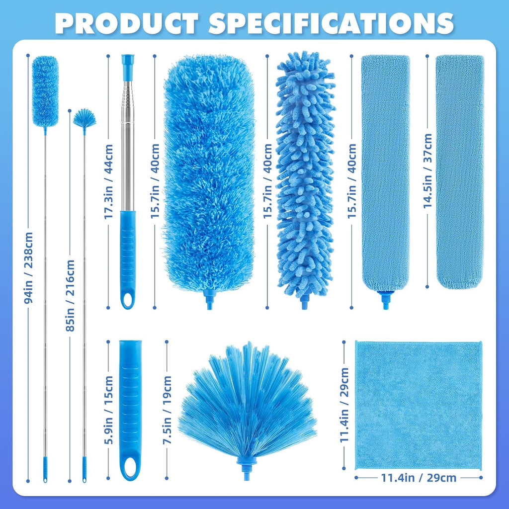 94'' Cobweb Duster with Extension Pole, Spider Web Brush