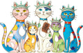 UAPRPG Cat Metal Wall Art, Colorful Iron Hanging Decor, Home Ornament, Gift