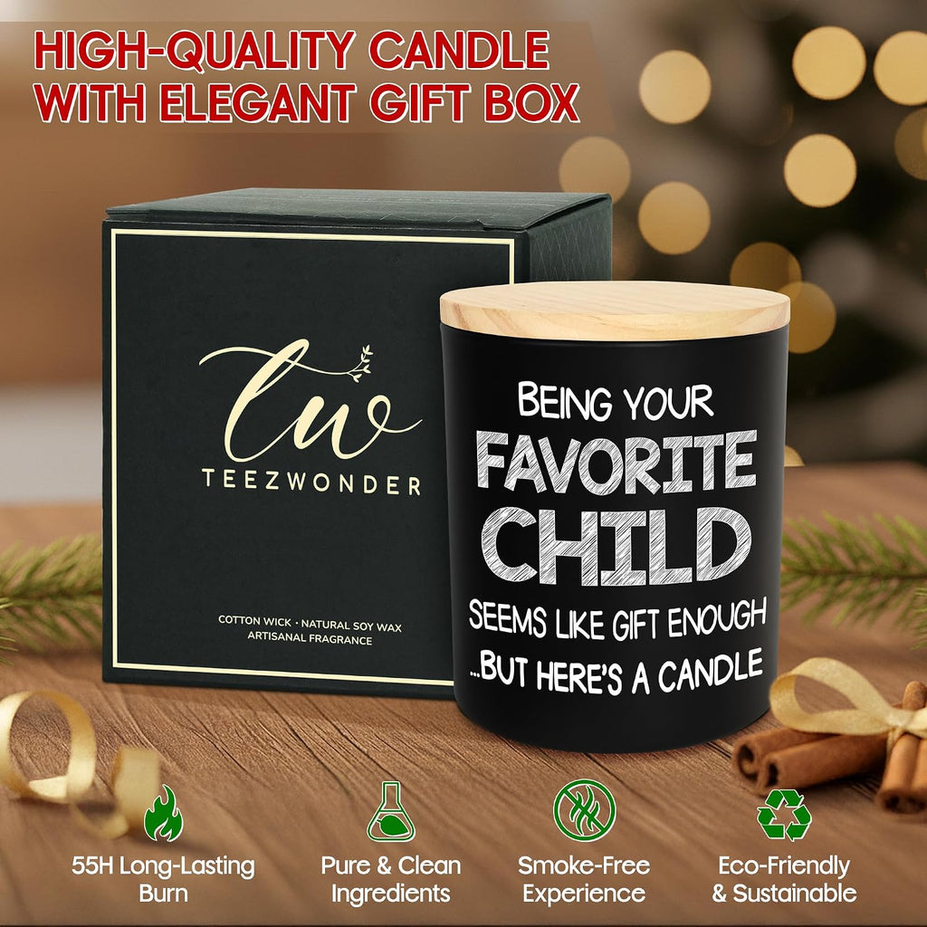 TEEZWONDER Birthday Gifts for Mom - Vanilla Lavender Scented Candle 10 oz