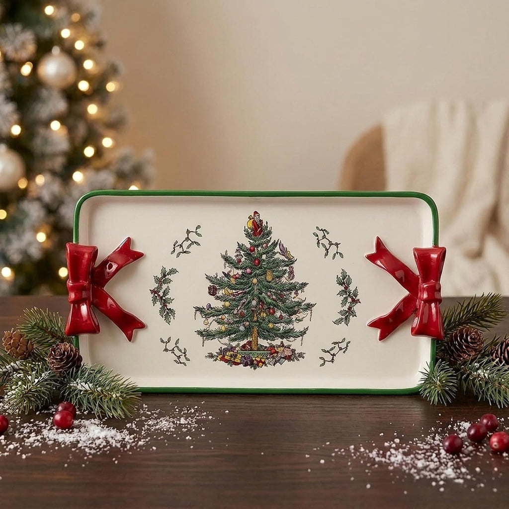 Spode - Christmas Vanity Tray, Organizer for Soap, Lotion, Jewelry & Makeup