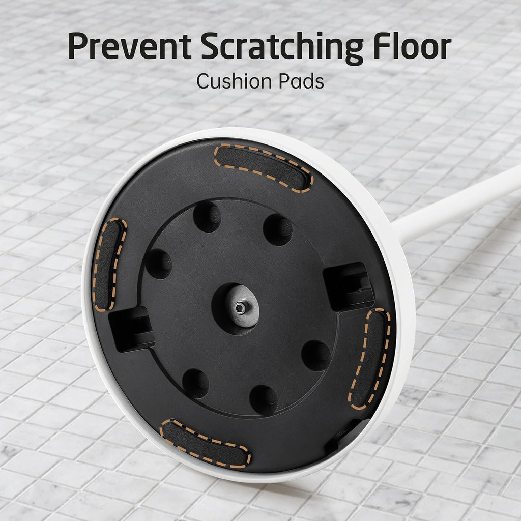 KES White Toilet Paper Holder Stand, Freestanding with Heavy Base