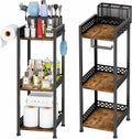 Bathroom Organizers and Storage Shelf with Toilet Paper Holder