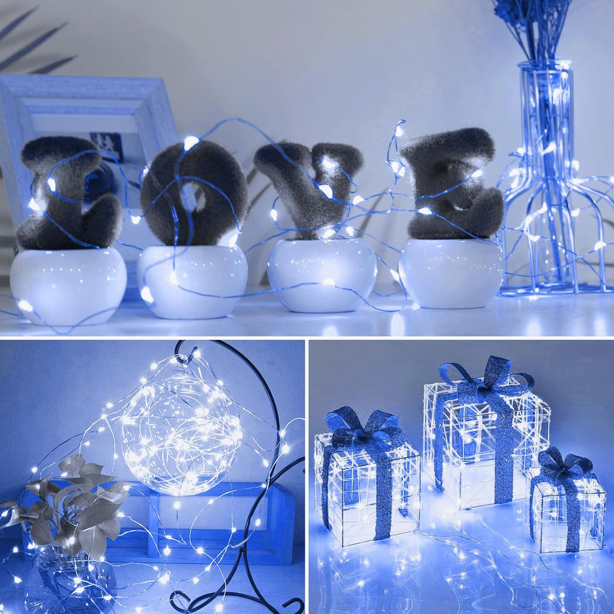 kolpop 30 Pack Fairy Lights Battery Operated, Twinkle Mini String Lights
