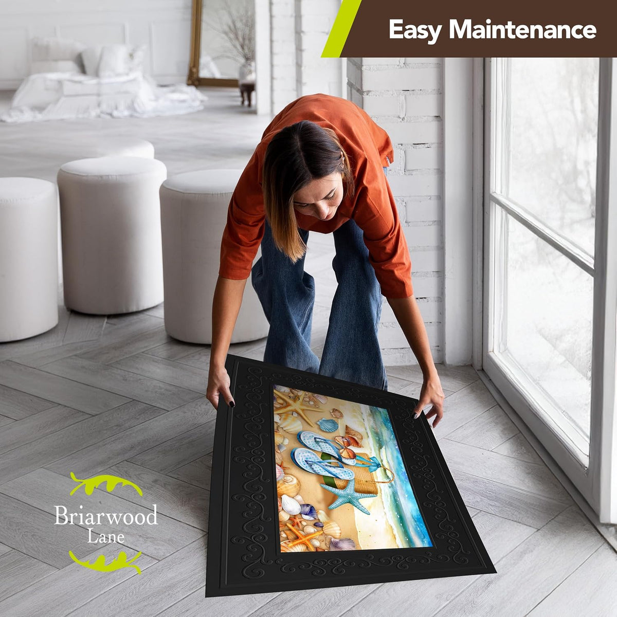 Briarwood Lane Rubber Mini Mat Doormat Tray