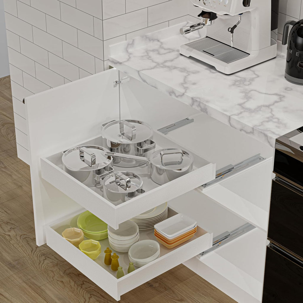 MyLifeUNIT Wood Pull Out Drawer for Cabinet Pre-Assembled, 18" W x 21" D