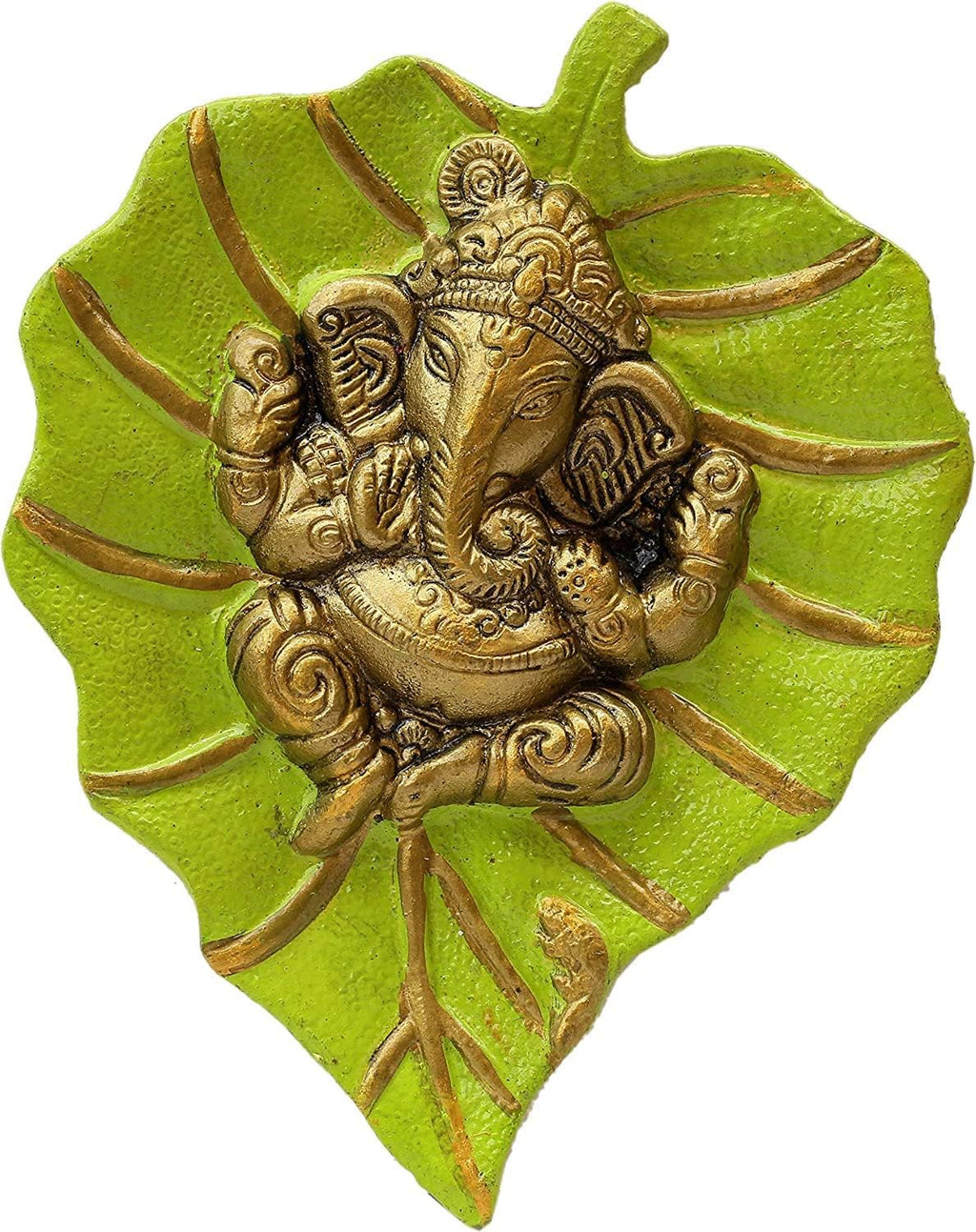 Craft Trade Bedroom Wall Decor - Living Room Metal Wall Hanging Show Pieces for Home Decor - Vastu Items for Home for Good Luck - 7.5x6 Inches - Parrot Green
