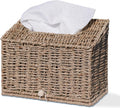 Seagrass Hand Towels Box Cover for Kleenex Disposable Paper Hand Towels, Handwoven Towel Holder, Wicker Tissue Box Cover for Bathroom, Bedroom, Office, Tabletop, Kitchen