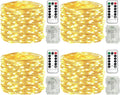 4-Pack Fairy Lights Battery Operated, 33ft 100 LED(Total 132ft 400 LEDs)