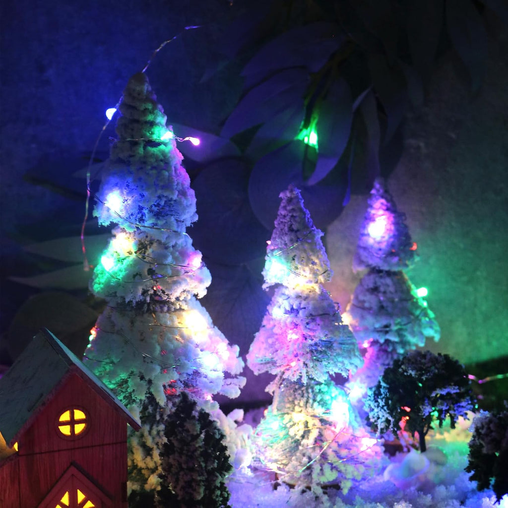 6 Pack Fairy Lights Battery Operated,Timer,2 Remotes,6.5ft 20LED Multicolor